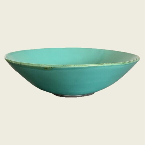 GUC Italian Maioliche Jessica Aqua Pasta / Serving Bowl - Picture 3 of 9